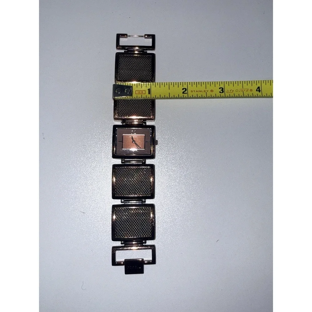 Fossil F2‎ Bronze Chocolate Quartz Analog Watch ES-1906 Needs New Batteries